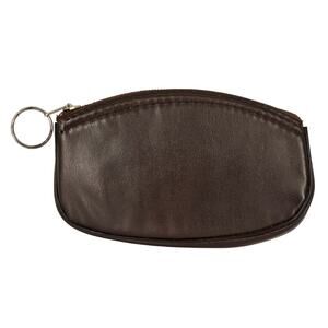 PICCADILLY VINTAGE LEATHERETTE COMPACT POUCH W/ KEY RING – MADE IN ENGLAND